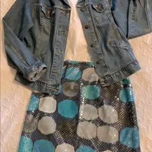 NWT Sequin skirt - Ann Taylor Loft size 6 petite